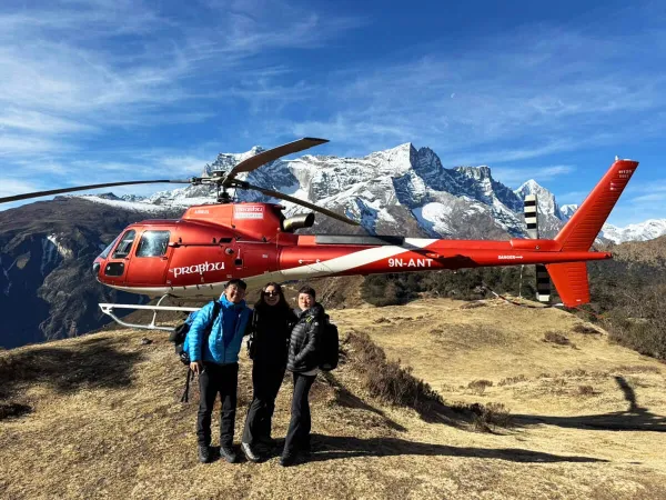 Helicopter Landing At Hotel Everest View 1