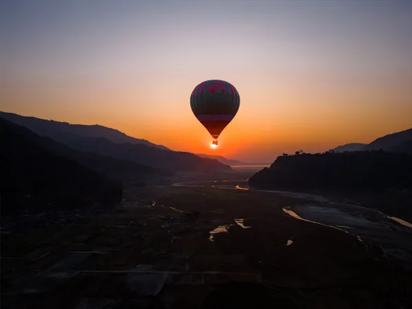 Hot Air Balloon In Pokhara